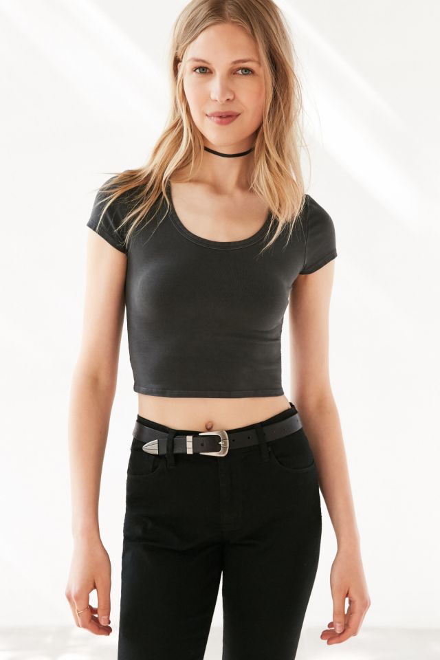 Silence + Noise Reggie Cropped Tee #5