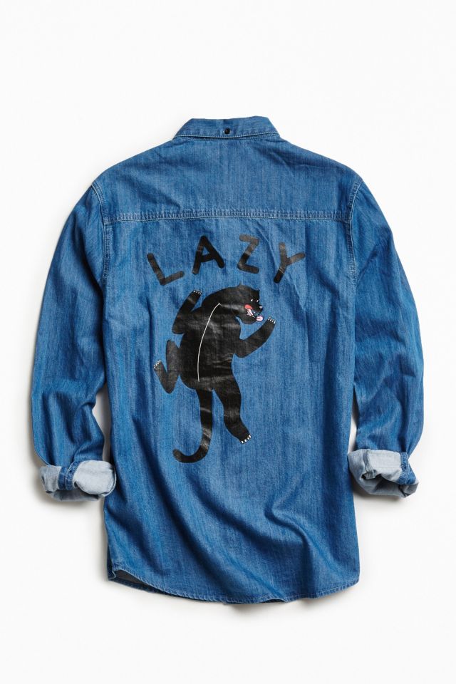 Lazy Oaf Panther Button-Down Shirt | Urban Outfitters