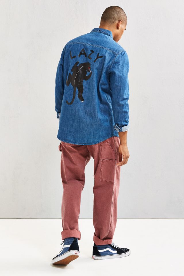 Lazy Oaf Panther Button-Down Shirt | Urban Outfitters