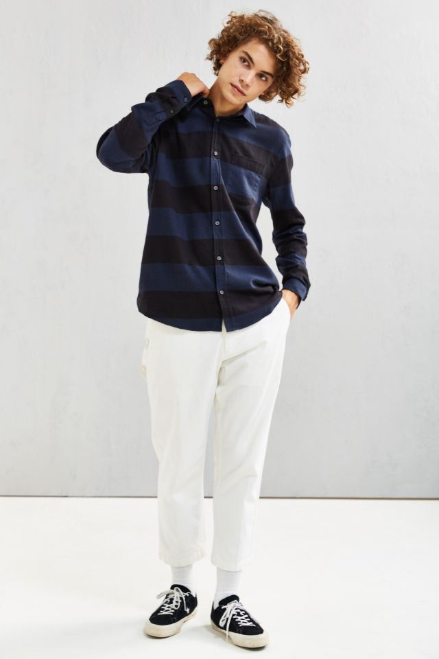 Cheap Monday Bolt Stripe Flannel Button-Down Shirt #5