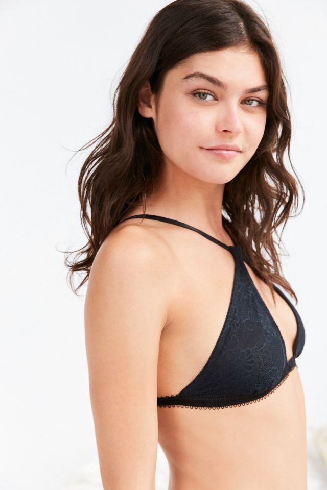 Out From Under Edie Lace High Neck Bra  Urban Outfitters Australia  Official Site