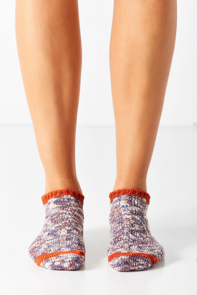 Chaussettes aux chevilles en fil jaspé #1