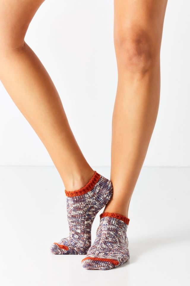 Chaussettes aux chevilles en fil jaspé #4