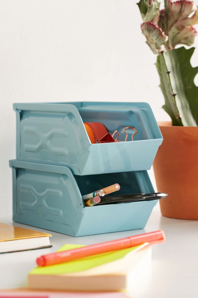 Bac de rangement pour bureau à empiler #1