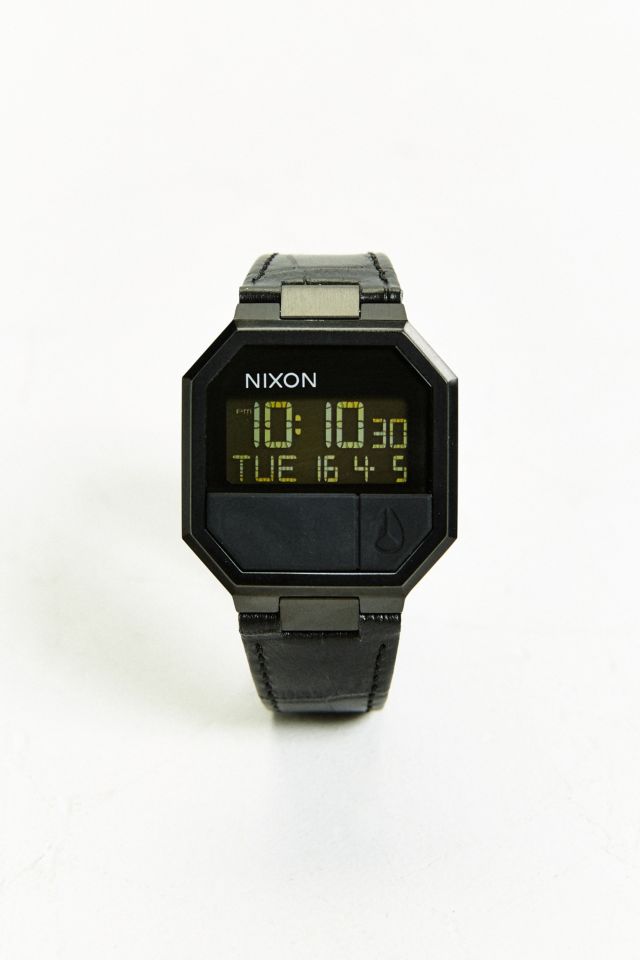 Nixon re outlet run leather black