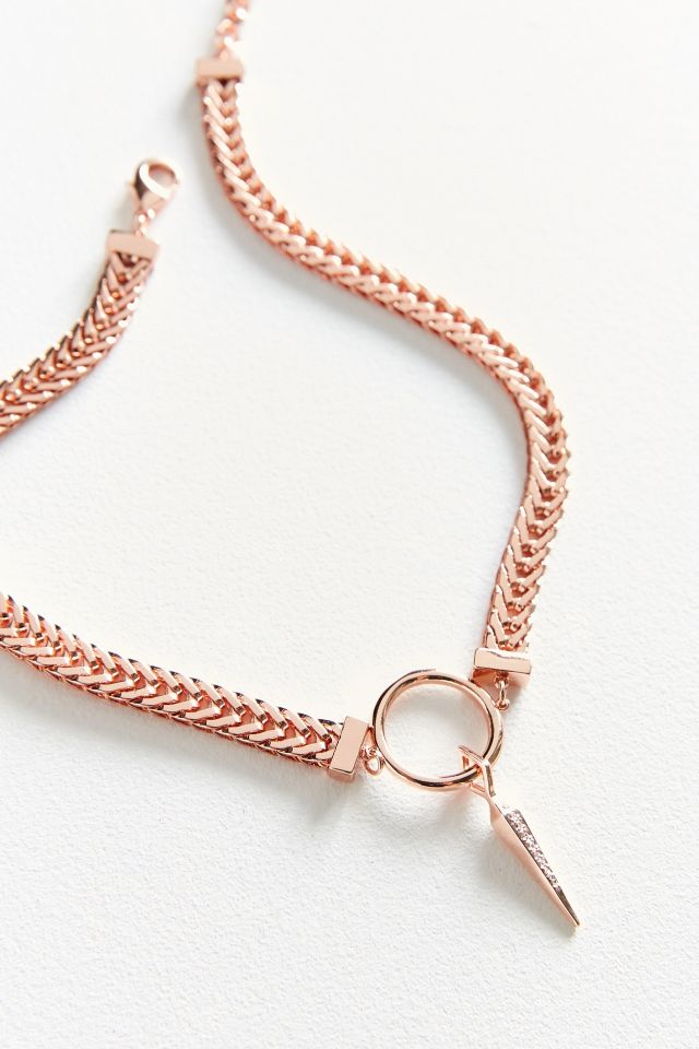 Luv Aj Hanging Spike Choker Necklace #1