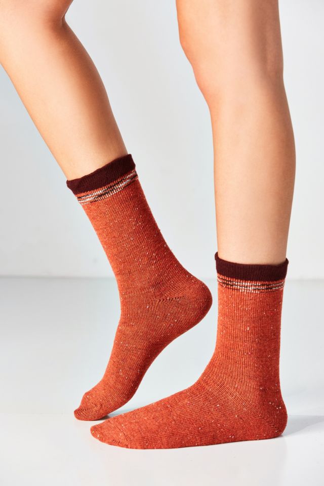 Out From Under Speckled Ruffle Crew Sock