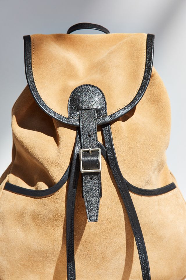 ?Urban Outfitters Suede Rings Backpack UO Leather + Suede Mini Backpack | Urban Outfitters UK main image 3