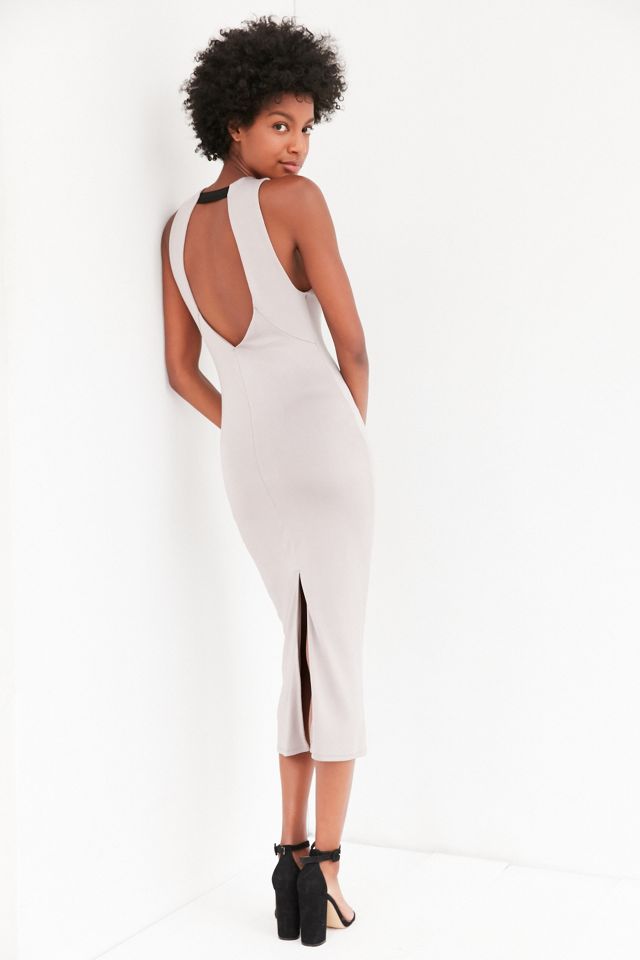 knee length dresses for ladies Body-Con Open Back Midi Dress – Cotton Candy LA
