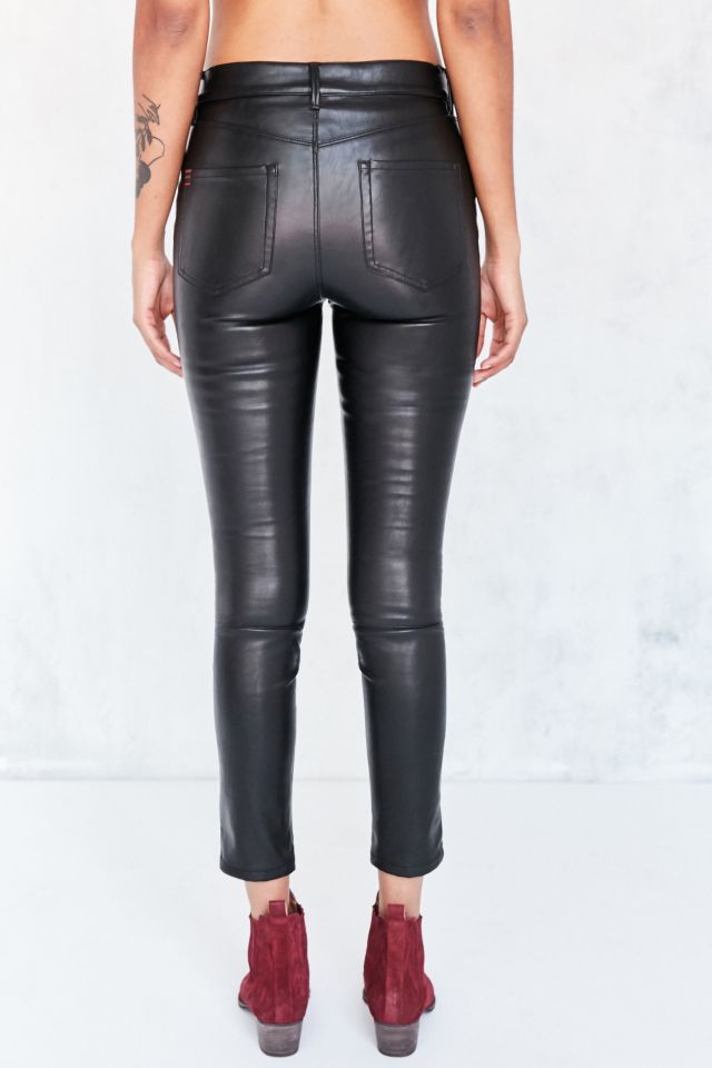 Medium Black Leather Pants Bootcut Urban Concept Bogattica Made in