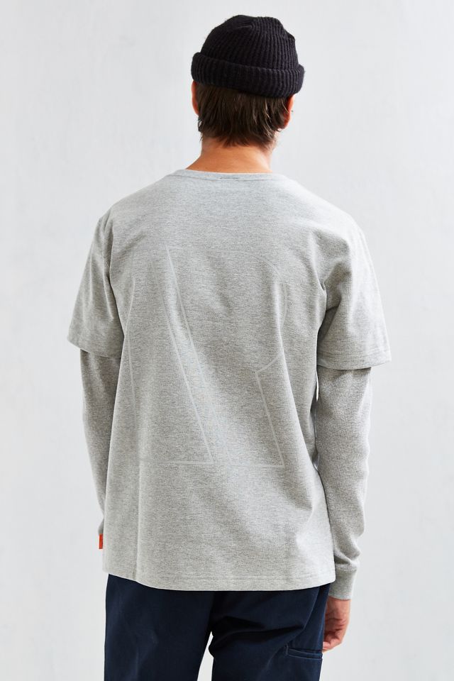 Reebok X Beams Reflective Mesh Panel Long Sleeve Tee | Urban Outfitters