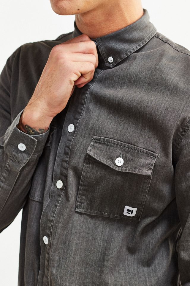 Standard Issue Denim Long-Sleeve Jumpsuit #1