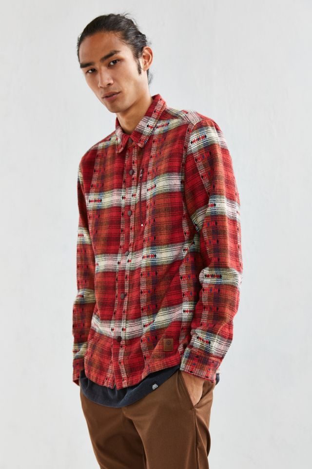 UO Jacquard Inly Flannel Button-Down Shirt