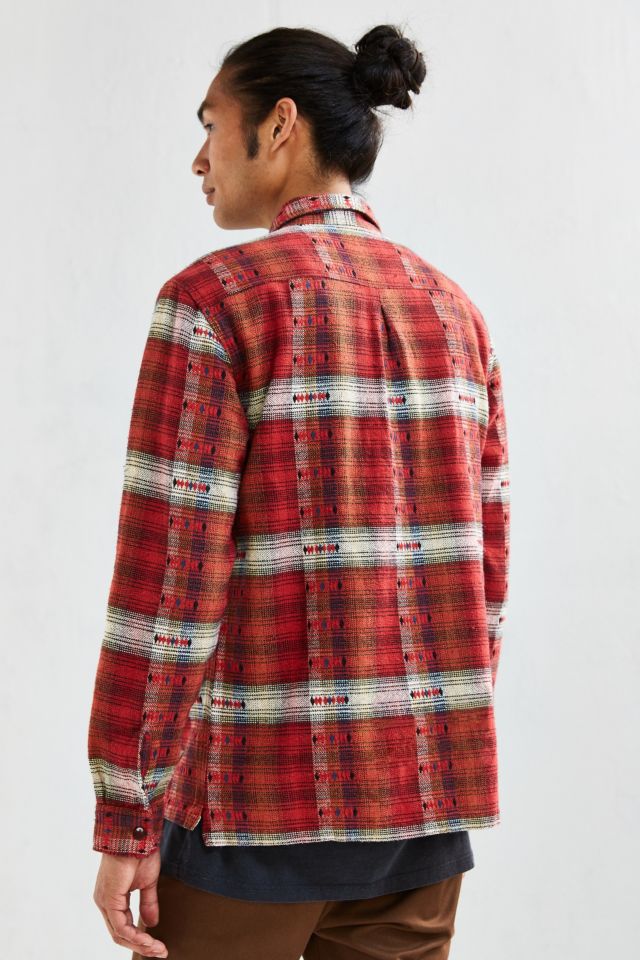 UO Jacquard Inly Flannel Button-Down Shirt #3
