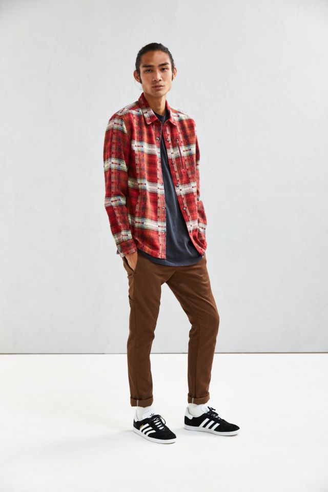 UO Jacquard Inly Flannel Button-Down Shirt #5