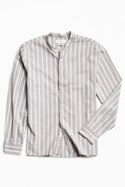 トップス HighCountBroad Stripe BandCollar Shirt 39632443_022_b