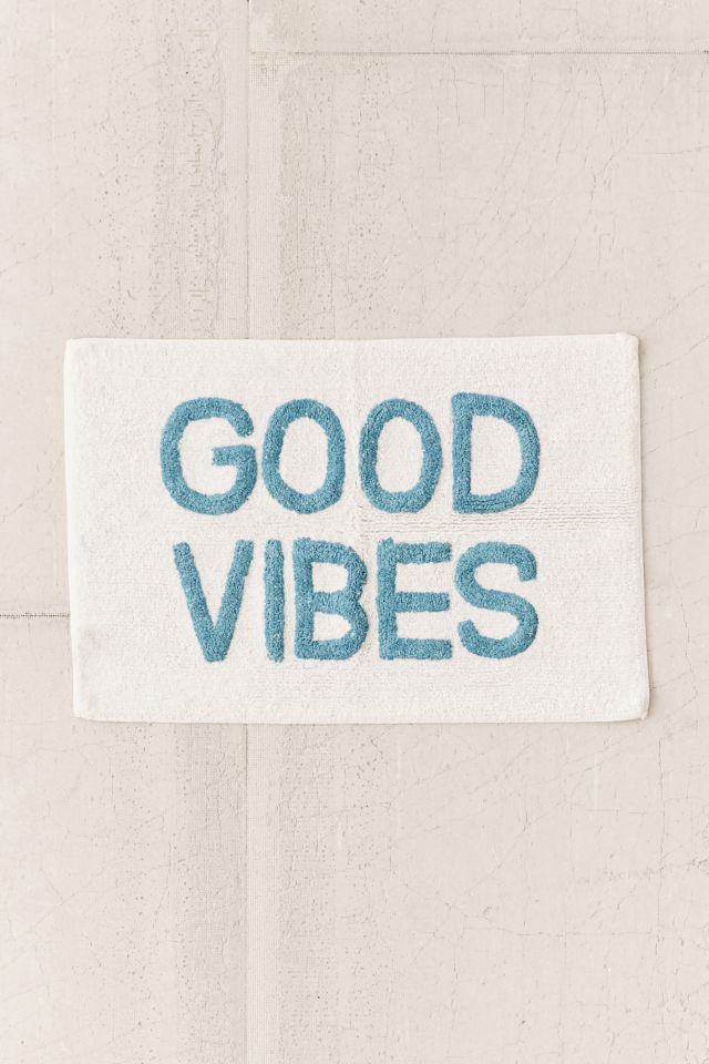 Good Vibes Tufted Bath Mat #1