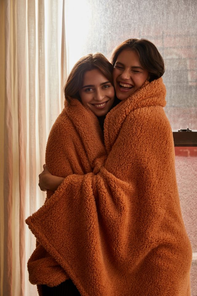 Urban outfitters amped fleece throw new arrivals