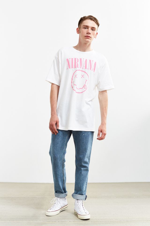【KOOLOSET】[1+1] Linen Nirvana Knit Tee Nirvana Tee | Urban Outfitters