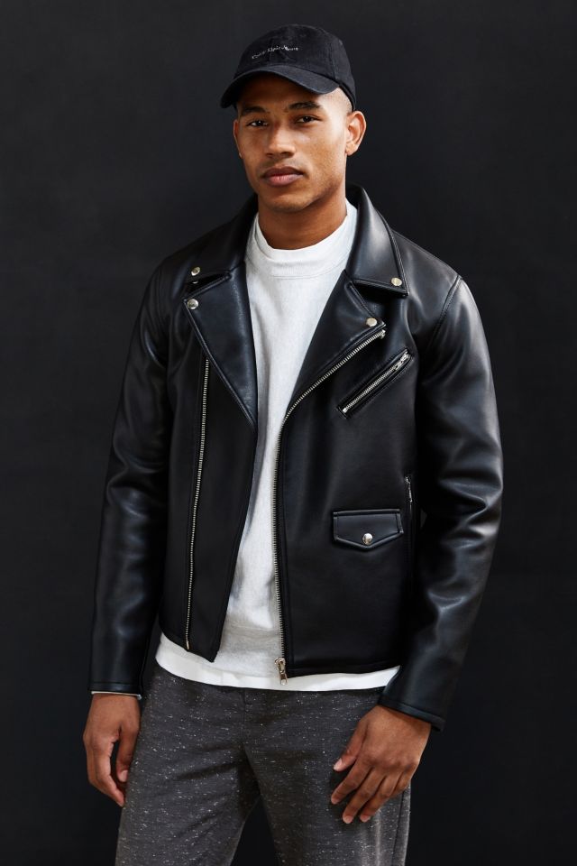 UO Faux Leather Moto Jacket