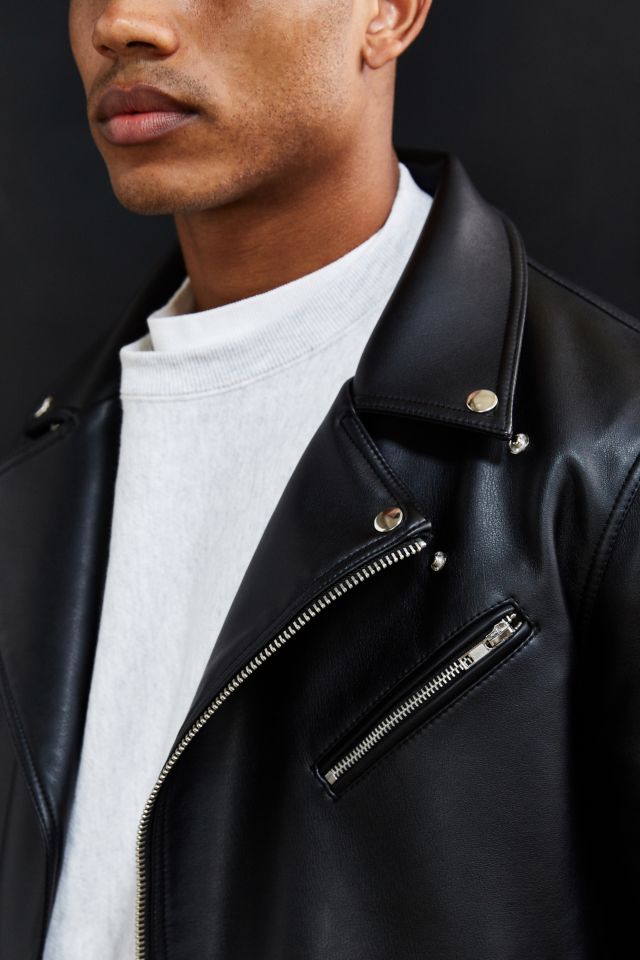 UO Faux Leather Moto Jacket #4