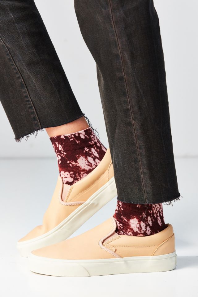 Vans Veggie Tan Leather Classic Slip On Sneaker Urban Outfitters