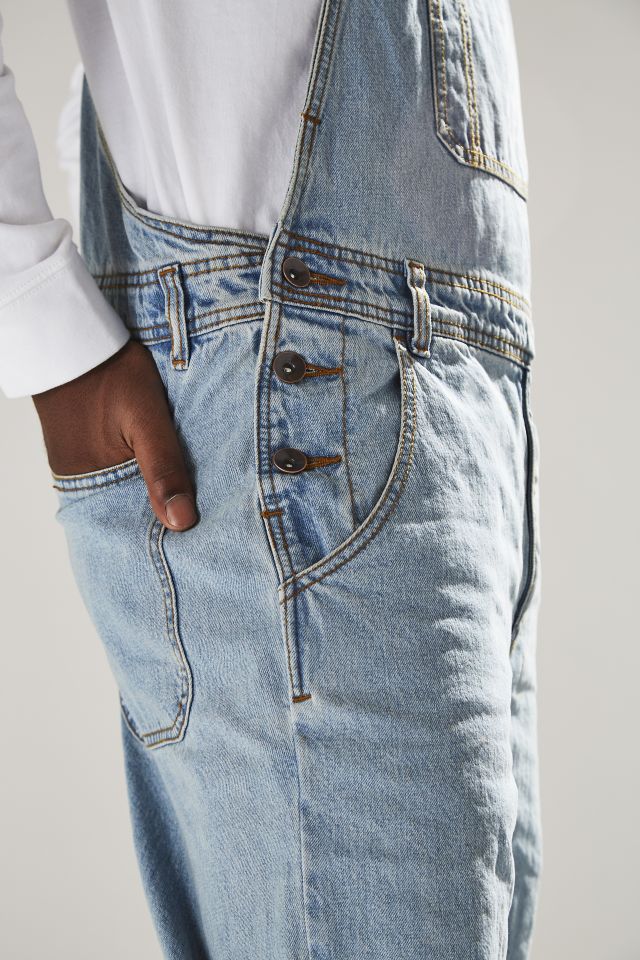 Salopettes en denim pâle lavé à la pierre BDG #4