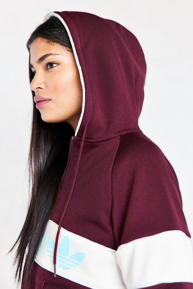 adidas Originals New York 1986 Hoodie Sweatshirt - Maroon #1