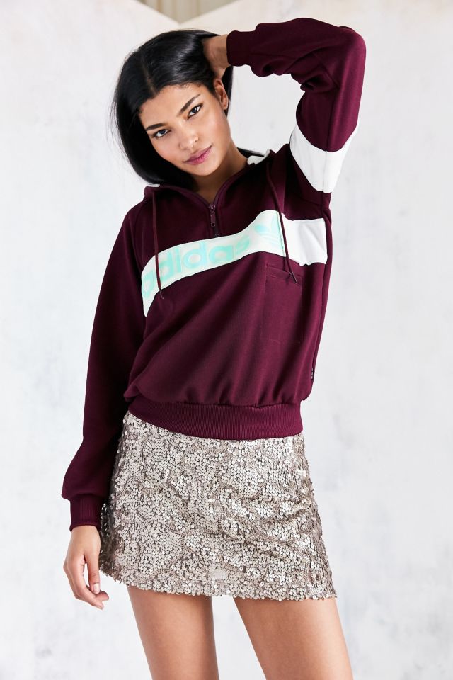 adidas Originals New York 1986 Hoodie Sweatshirt - Maroon #5