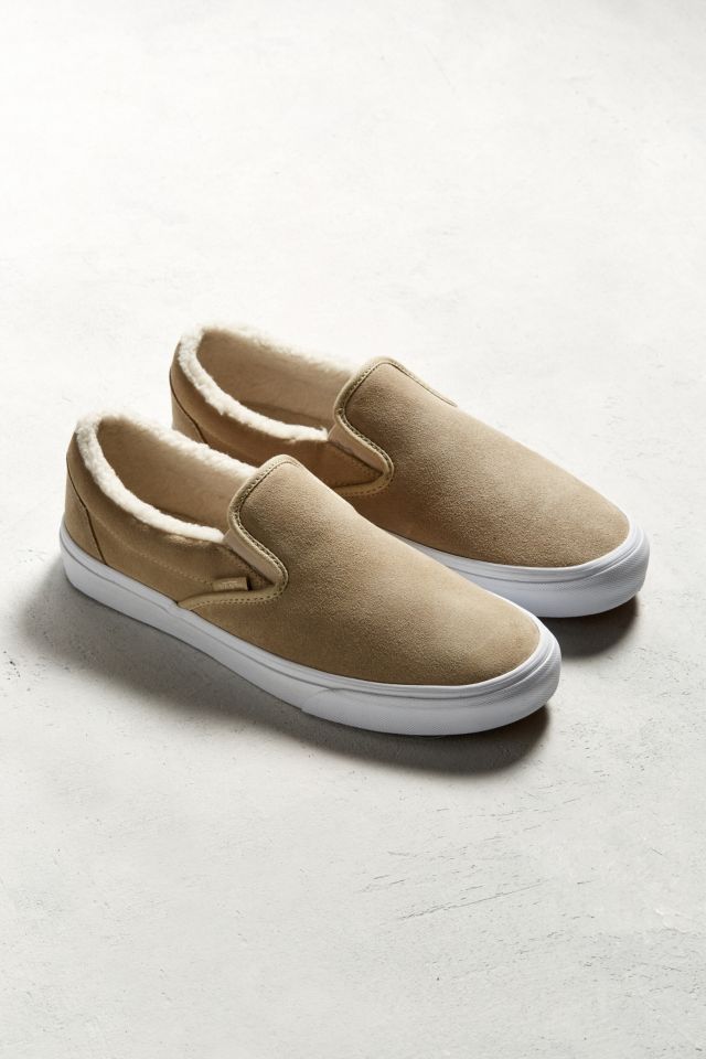 Fluffy slip on vans hot sale