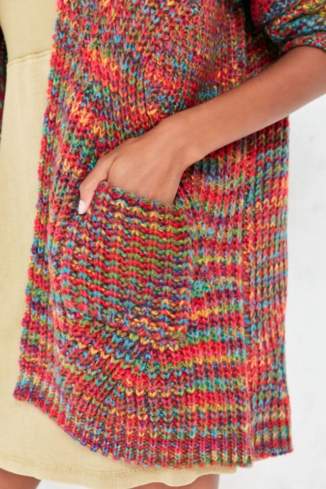 Ecote Rainbow Stitch Hooded Cardigan #2
