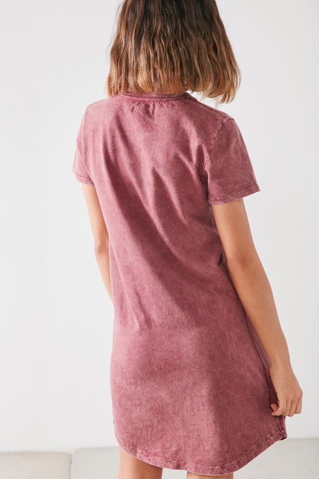 pink velvet t shirt dress Y2K vintage Pink butterfly velvet tshirt
