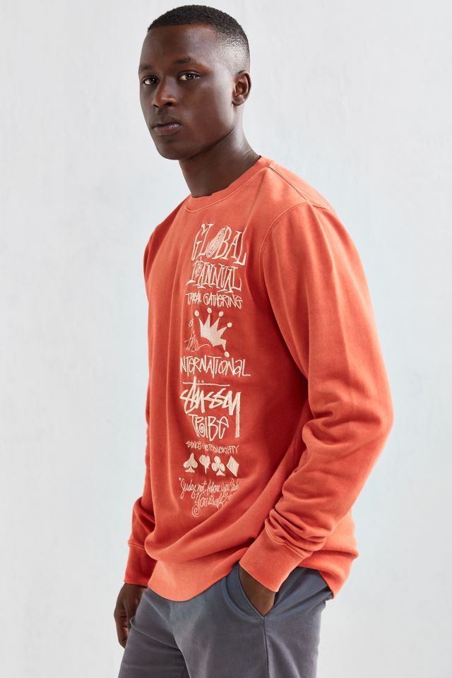 Stussy Arch Logo Crew Neck Sweatshirt, Urban Outfitters