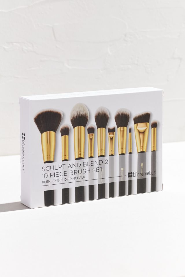Ensemble de 10 pinceaux pour sculpter + estomper 2 bh cosmetics #2