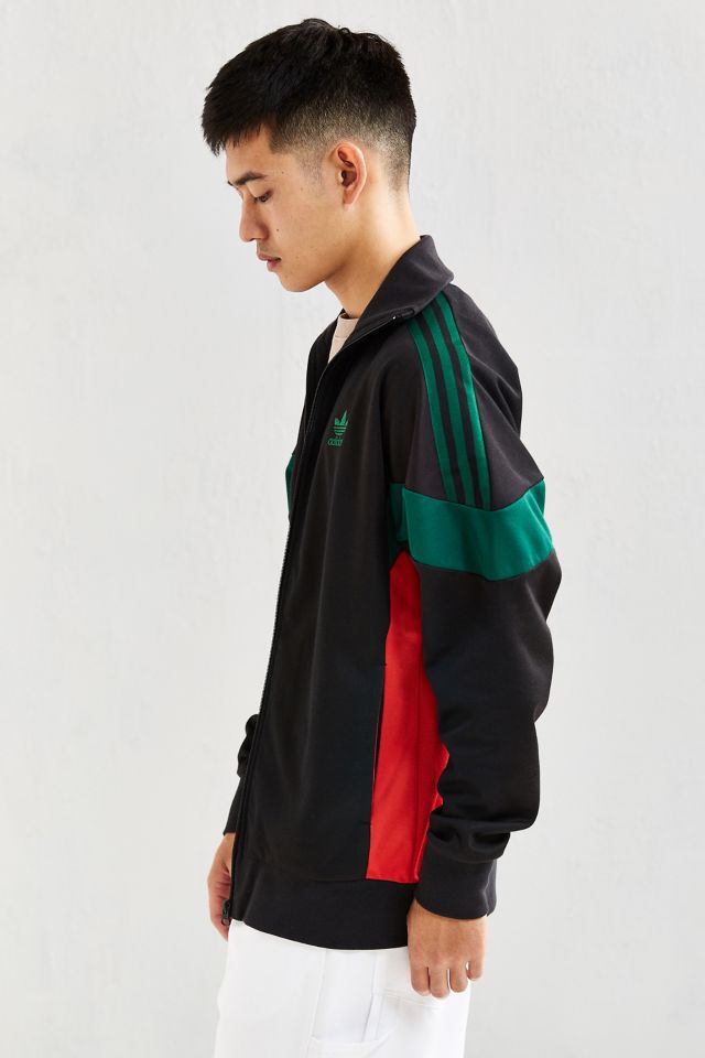 red gold and green adidas jacket