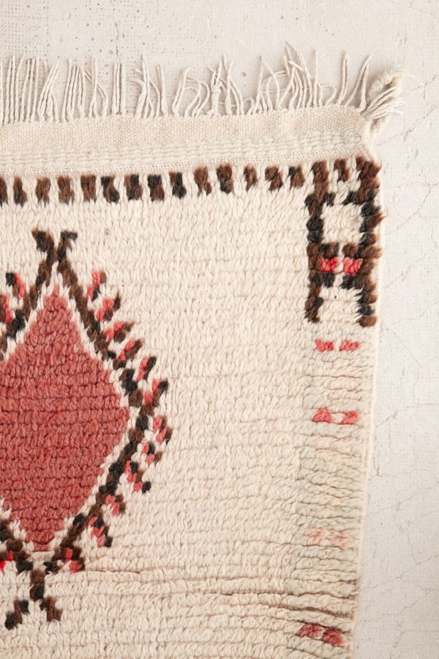 One-Of-A-Kind 4x5 Moroccan Tufted Boucherouite Shag Rug #1
