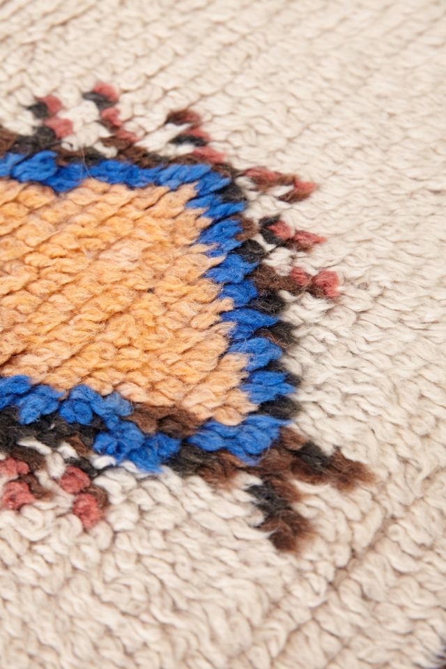 One-Of-A-Kind 4x5 Moroccan Tufted Boucherouite Shag Rug #2