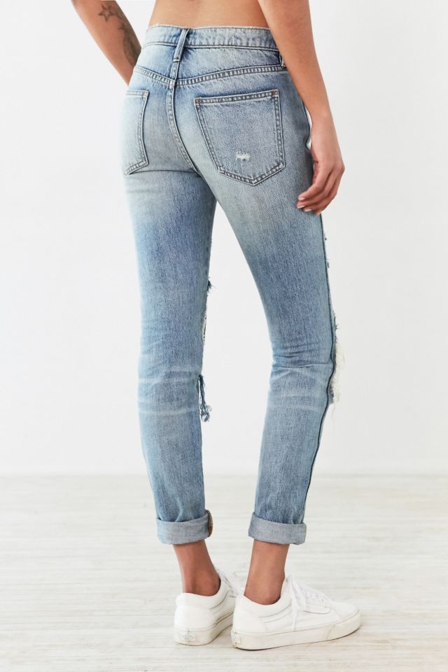 BDG Contrast Patch Slim Boyfriend Jean #1