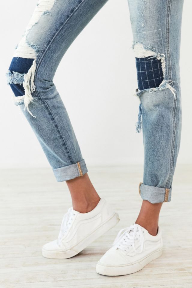 BDG Contrast Patch Slim Boyfriend Jean #5
