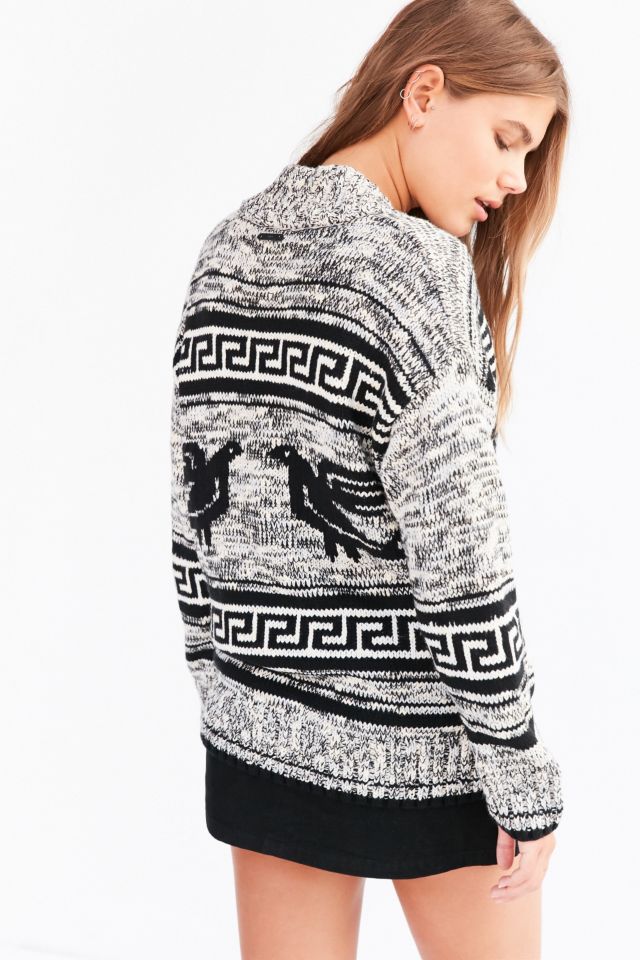 OBEY Eirine Zip-Up Cardigan Sweater #1