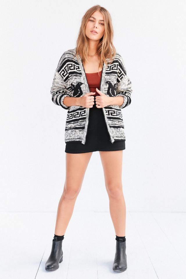 OBEY Eirine Zip-Up Cardigan Sweater #4