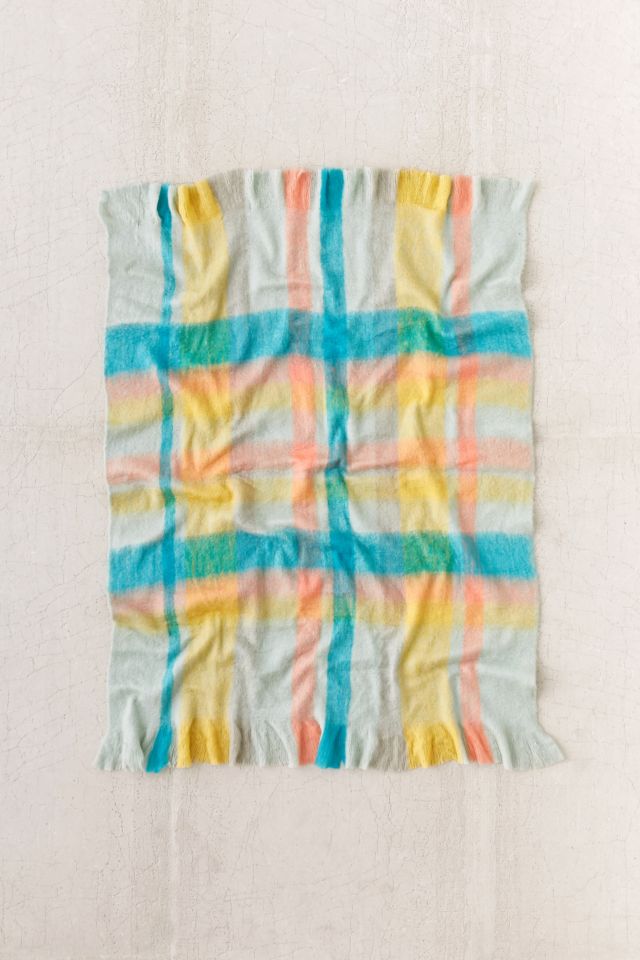 Fireside Plaid Faux Mohair Throw Blanket #1