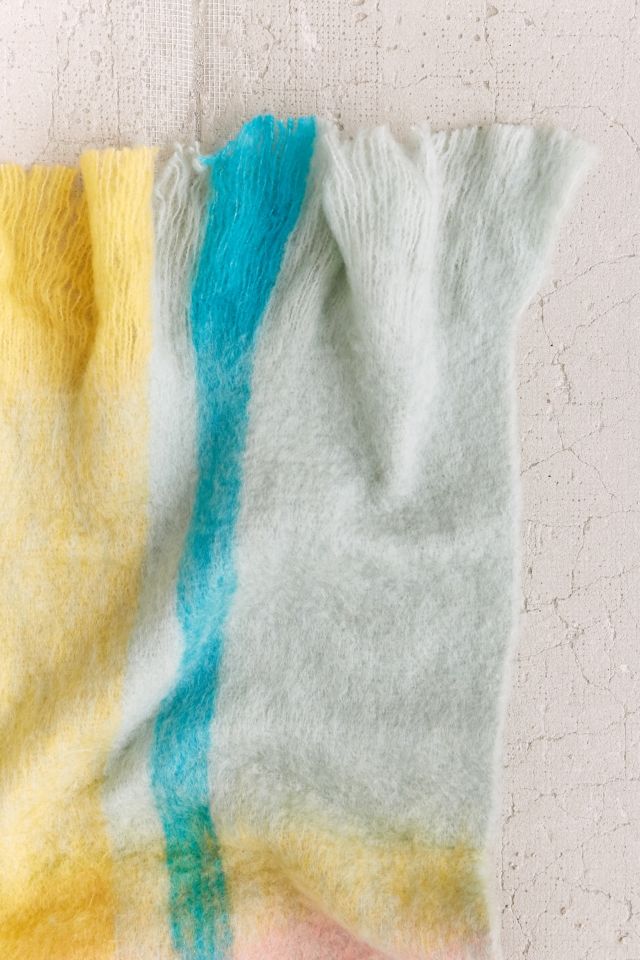 Fireside Plaid Faux Mohair Throw Blanket #3