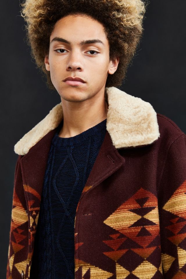 Pendleton Brownsville Shearling Car Coat #4