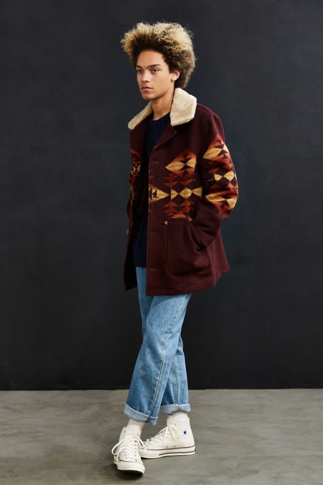 Pendleton Brownsville Shearling Car Coat #5