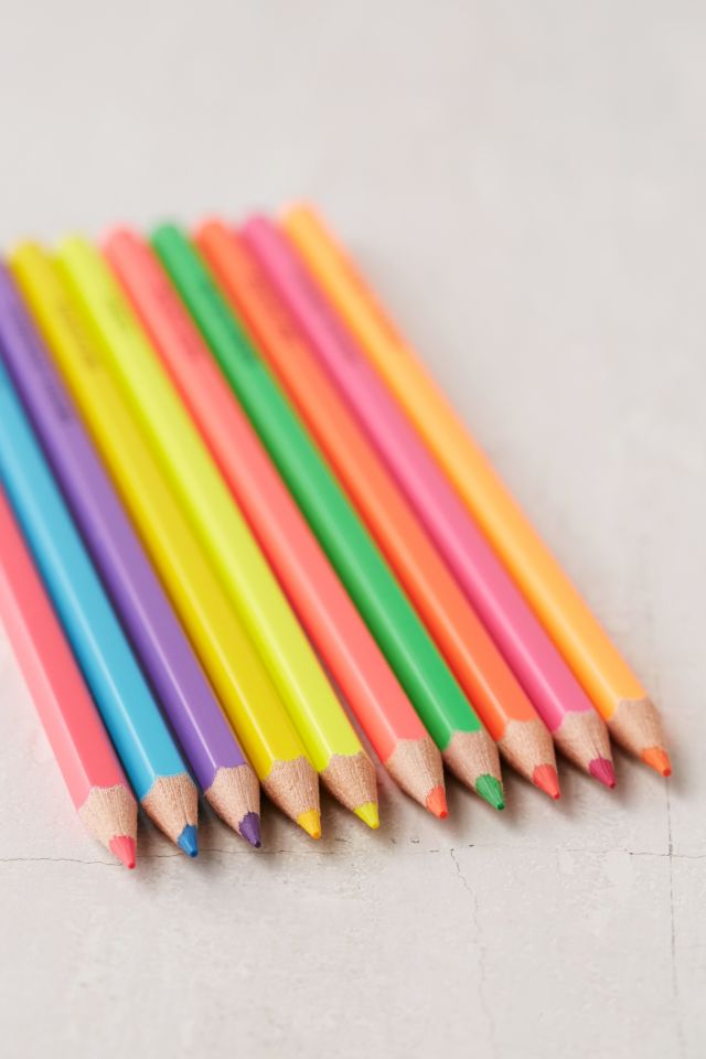 Neon Colored Pencils Set #1