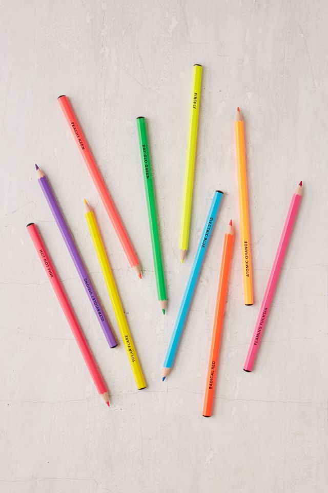 Neon Colored Pencils Set #2