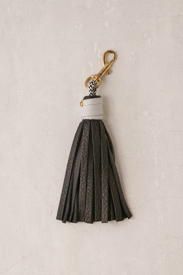 USB Leather Tassel Keychain + Charging Cord #2
