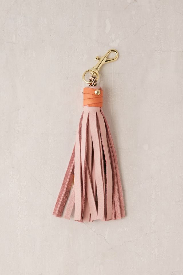 USB Leather Tassel Keychain + Charging Cord #2