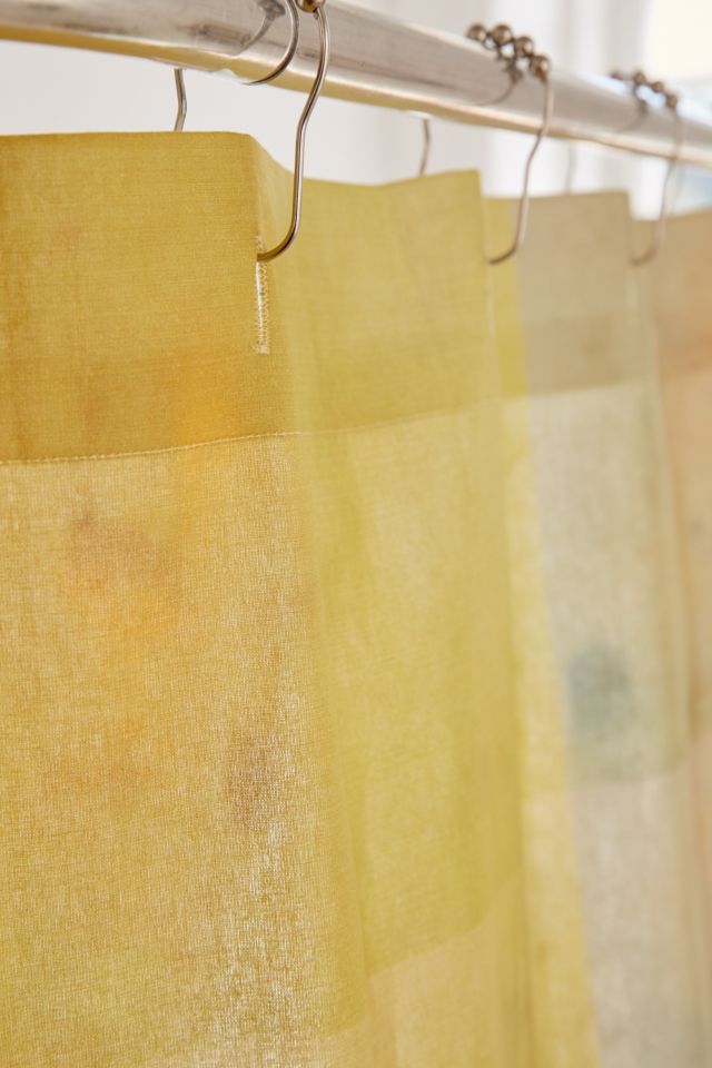 Painterly Colorblock Shower Curtain #1
